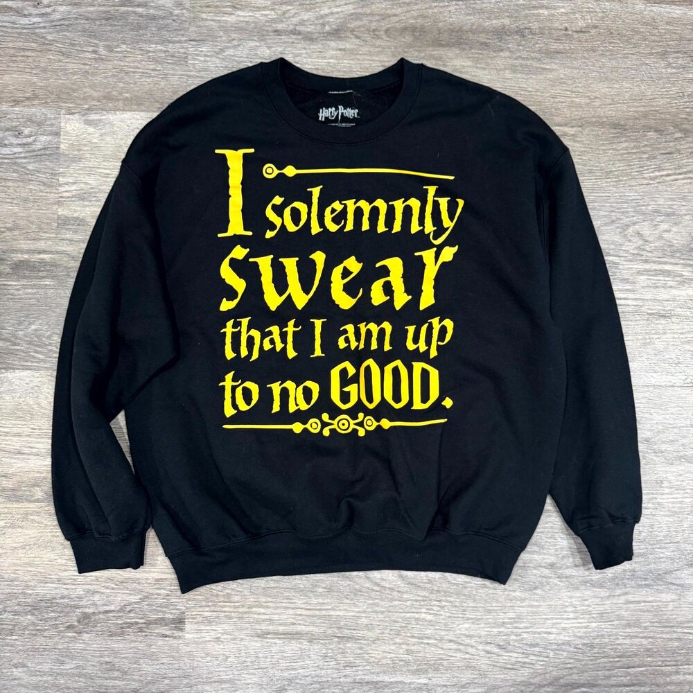 Harry Potter I Solemnly Swear That I Am Up To No Good Crewneck Sweatshirt XL
